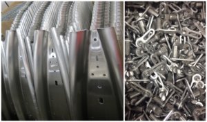 Metal parts for the fitness and automotive industries